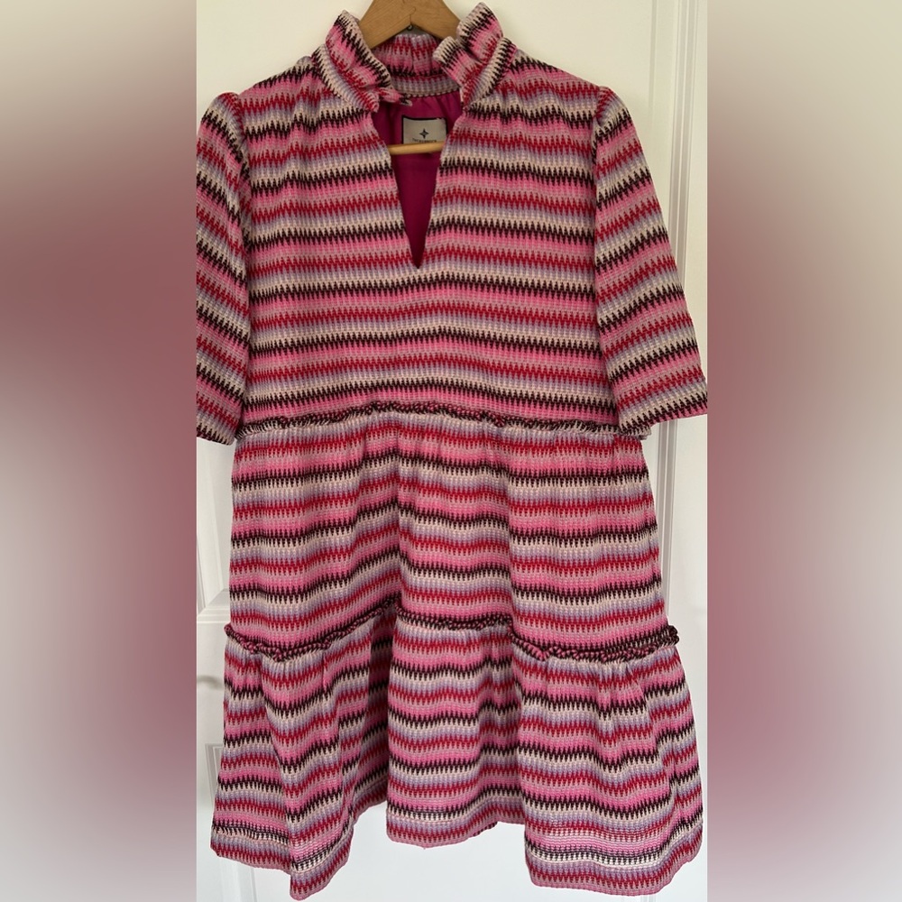Tuckernuck Zigzag Knit Stripe Crawford Dress - Picture 5 of 16